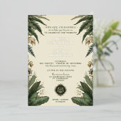 En Aluminium Invitation vintage Enchanted Forest (Debout devant)