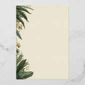 En Aluminium Invitation vintage Enchanted Forest (Verso)