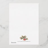 En Aluminium Le magicien de Oz Anniversaire Invitation (Verso)