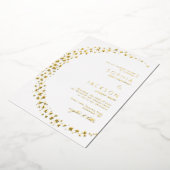 En Aluminium Lune des étoiles Mariage blanc Foil Invitation (Rotation)