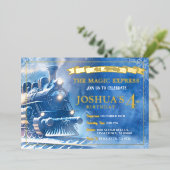 En Aluminium Magic Train Invitation Anniversaire (Debout devant)