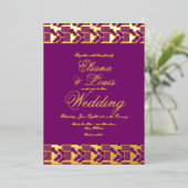 En Aluminium Mariage Africain Marquage Pressing Foil Invitation (Debout devant)