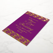 En Aluminium Mariage Africain Marquage Pressing Foil Invitation (Rotation)