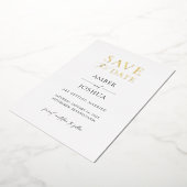 En Aluminium Mariage Enregistrer la date Foil Invitation (Rotation)