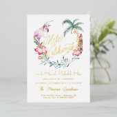 En Aluminium Mele Kalikimaka | Invitation à un Noël d'Île (Debout devant)