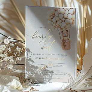 En Aluminium On Peut Attendre ! Invitation baby shower