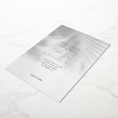 En Aluminium Palm Tree Shadow Mariage moderne Invitation avec h (Rotation)