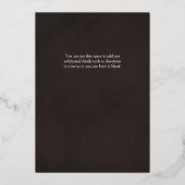 En Aluminium Palmistry Witchy Halloween Party Invitation (Verso)