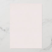En Aluminium  pink ribbon frame Baptism Invitation (Verso)