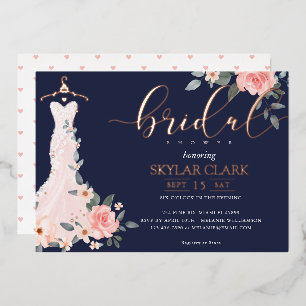 En Aluminium Robe de mariée florale Invitation de fête prénupti
