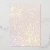 En Aluminium Rose Gold Princess Invitation (Verso)