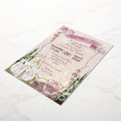 En Aluminium Rose Gold Princess Invitation (Rotation)