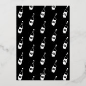 En Aluminium Salutations à 40 invitation d'anniversaire fantais (Verso)