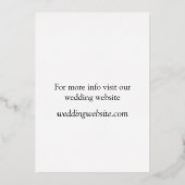 En Aluminium simplified celestial invitation black tie (Verso)