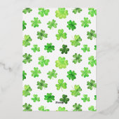 En Aluminium St. Patrick's Day Anniversaire Fête Invitation (Verso)