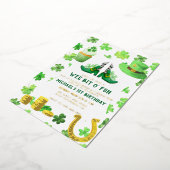 En Aluminium St. Patrick's Day Anniversaire Fête Invitation (Rotation)