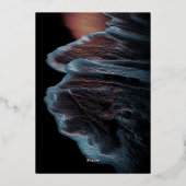 En Aluminium Sunset Beach Wedding Invitation (Verso)