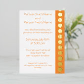 En Aluminium Tabletop Chic dans Orange Foil Invitation (Debout devant)