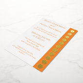 En Aluminium Tabletop Chic dans Orange Foil Invitation (Rotation)