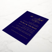 En Aluminium The Night Before Rehearsal Dinner Invitation blue (Rotation)