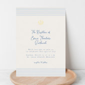 En Aluminium Timeless minimal modern baptism Foil Invitation