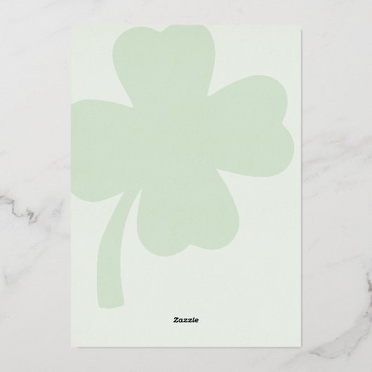 En Aluminium Une petite chance arrive Invitation (Verso)