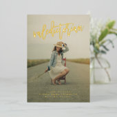 En Aluminium Valedictorian Graduian Foil Invitation (Debout devant)