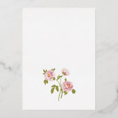 En Aluminium Vintage Mariage Foil Invitation (Verso)