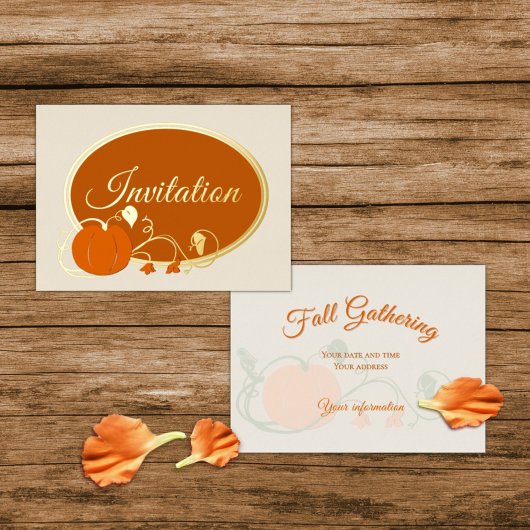En Aluminium Vrilles de citrouille contre invitation