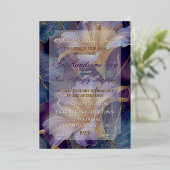 En Aluminium Wedding Invitation (Debout devant)