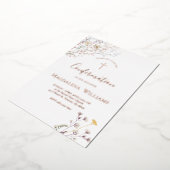 En Aluminium wildflowers | Confirmation Invitation (Rotation)