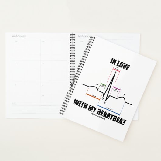 En amour avec mon coeur Electrocardiogramme ECG (Devant avec enveloppe)