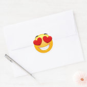 En amour Émoji Classic Sticker (Enveloppe)