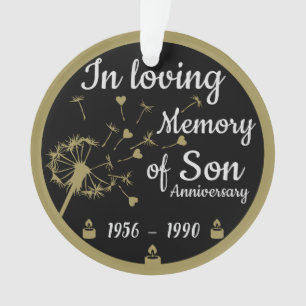 En amour Mémoire Fils Anniversaire de la Mort