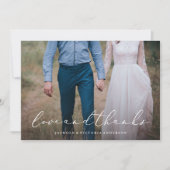 En amour Merci Carte photo (Devant)