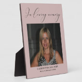 En amoureux panneau de mémoire Plaque de table ave (Côté)