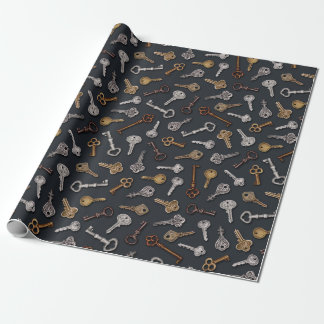 en Antiek sleutels Cadeaupapier