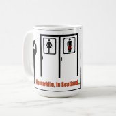 En attendant dans la tasse drôle de plaisanterie (Devant gauche)