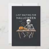 "En attendant juste la carte de voeux d'Halloween  (Devant)