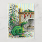 En attente de Père Noël - carte postale (Devant)