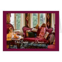 En attente de Père Noël Holiday Card