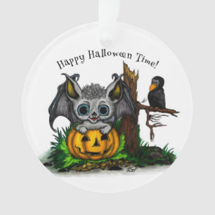 En attente d'Halloween, Bat mignonne et Corbeau