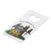 En attente d'Halloween, Bat mignonne et Corbeau (Devant Angle)