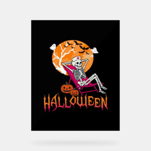 En Attente D'Halloween Infirmière D'Été Skeleton P