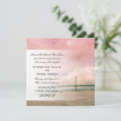 En avant pont en route, faire-part de mariage (Debout devant)