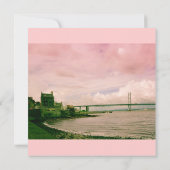 En avant pont en route, faire-part de mariage (Dos)