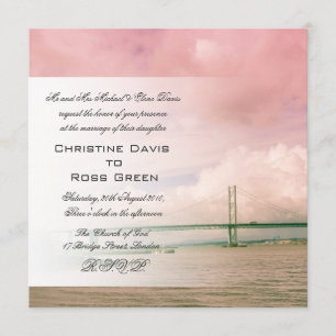 En avant pont en route, faire-part de mariage