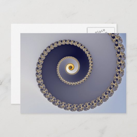 En bas - Carte postale fragile (Devant / Derrière)