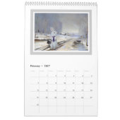 En bas du terrier de lapin - calendrier blanc du (Feb 2027)