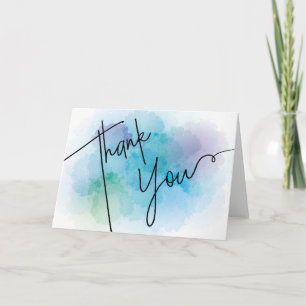 En blanc du carte de remerciements à l'intérieur